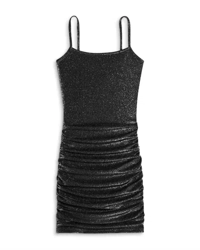 Shop Katie J Nyc Abby Dress In Metallic Black