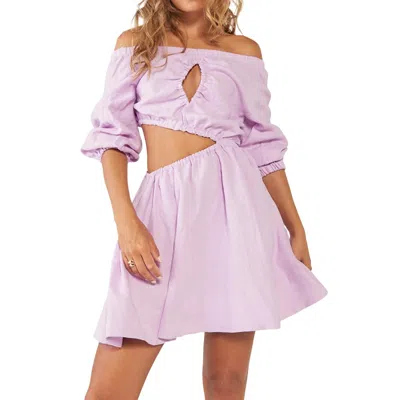 Shop Sovere / Entice Reversible Dress In Frosted Lilac In Purple