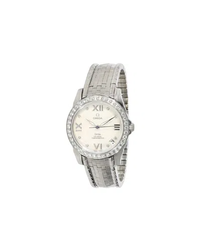 Shop Omega Deville 2500 4586.75 Women's Watch In Stainless Steel In Silver