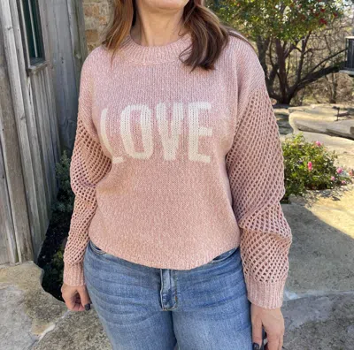 Shop Z Supply Blushing Love Sweater In Pink