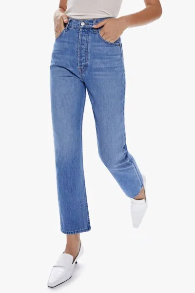 Shop Mother Tippy Top Sweet Tooth Ankle Jean In Delicious Memories In Blue