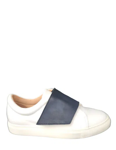 All Black Women's Nu Banded Sneaker In White In White