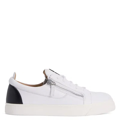 Giuseppe Zanotti Frankie Low-top Leather Sneakers In White