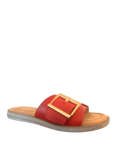 Shop Salvia Effie Sandals In Lipstick Red