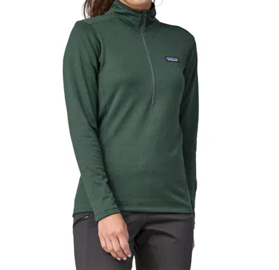 Shop Patagonia Women's R1 Daily Zip-neck Jacket In Nouveau Green/northern Green X-dye