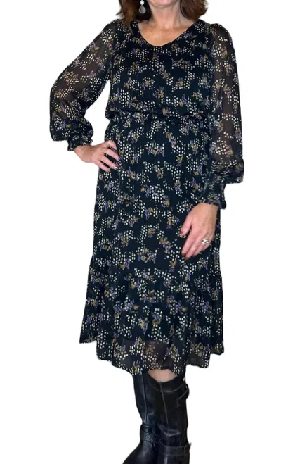 Shop Soya Concept Vennesa Woven Dress In Dark Grape In Black
