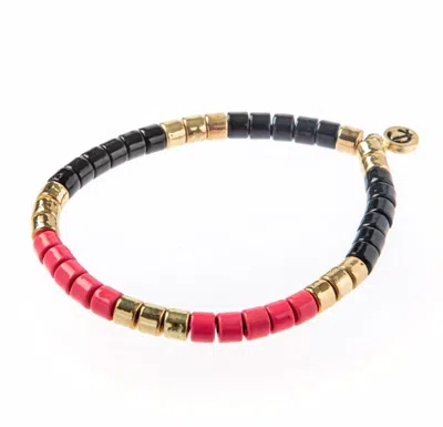 Caryn Lawn Laguna Bracelet In Black/pink Lady In Multi
