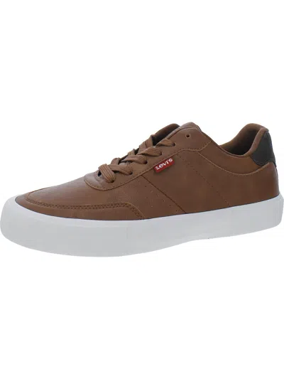 Shop Levi's Mens Faux Leather Lifestyle Skate Shoes In Multi