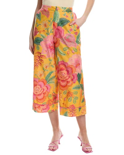 Shop Farm Rio Macaw Bloom Pant In Yellow