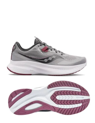 Shop Saucony Women's Guide 15 Running Shoes In Alloy/quartz Gris In Grey