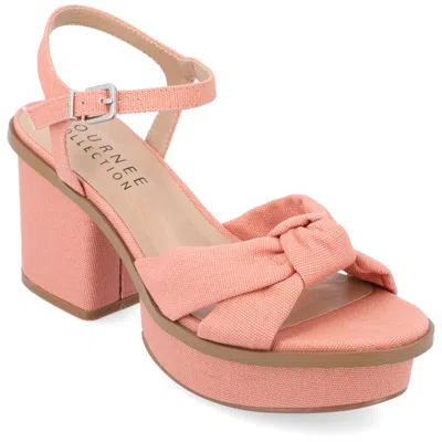 Journee Collection Collection Women's Garner Sandals In Pink