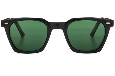 Shop Spitfire Bc2 Sunglasses In Black/green
