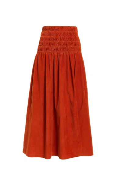 Shop Love The Label Joy Skirt In Rust In Multi