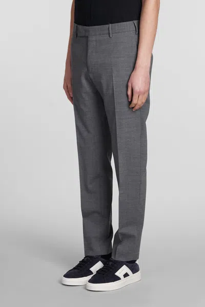 Shop Pt01 Pants In Grey Wool