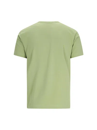 Shop Comme Des Garçons Shirt Logo T-shirt In Khaki