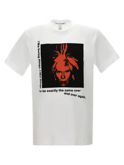 Shop Comme Des Garçons Shirt Andy Warhol T-shirt In White