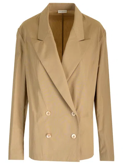 Shop Dries Van Noten Relaxed Fit Blazer In Beige