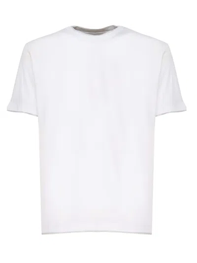 Shop Eleventy Crew Neck T-shirt In Bianco