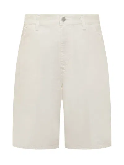 Shop Carhartt Shorts In Off White