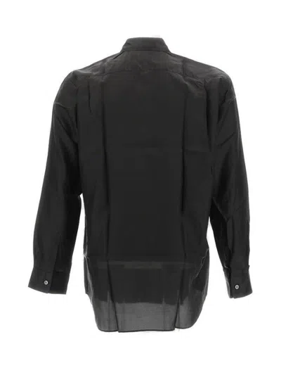 Shop Comme Des Garçons Shirt Chest-pocketed Buttoned Shirt In Black