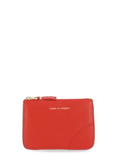 Shop Comme Des Garçons Wallet With Logo In Red