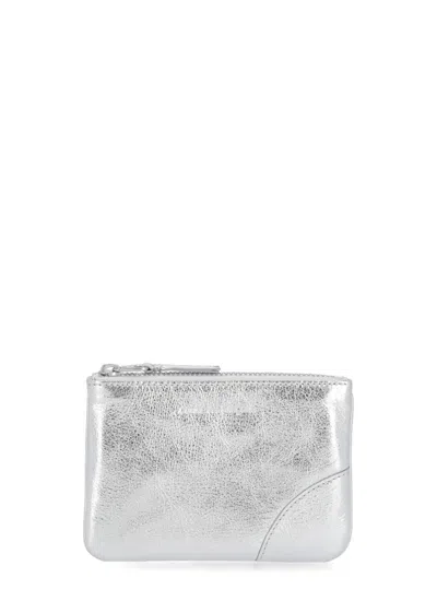 Shop Comme Des Garçons Wallet With Logo In Silver