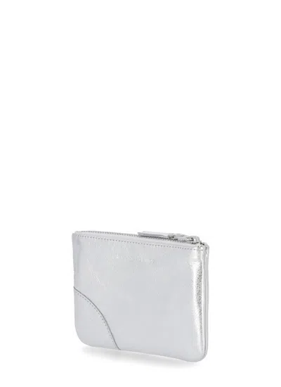 Shop Comme Des Garçons Wallet With Logo In Silver