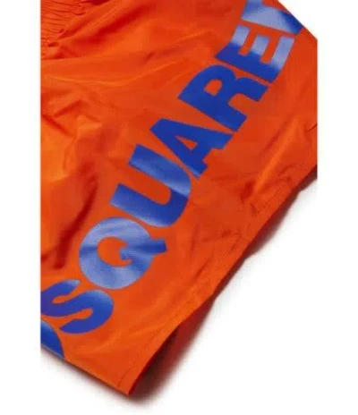 Shop Dsquared2 Costume Con Stampa In Orange