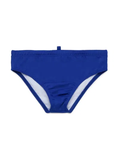 Shop Dsquared2 Costume Con Stampa In Blue