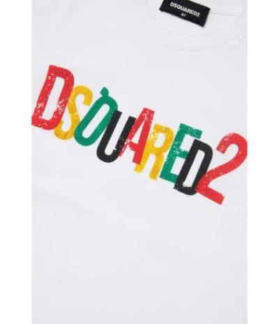 Shop Dsquared2 T-shirt Con Stampa In White
