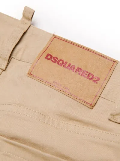 Shop Dsquared2 Jeans Con Logo In Beige