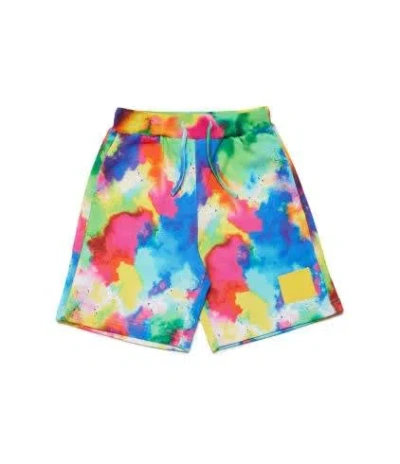 Shop Dsquared2 Shorts Sportivi Con Stampa In Multicolor