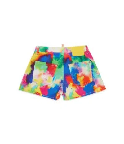 Shop Dsquared2 Shorts Con Stampa In Multicolor