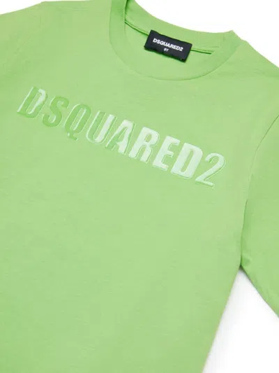 Shop Dsquared2 T-shirt Con Stampa In Green