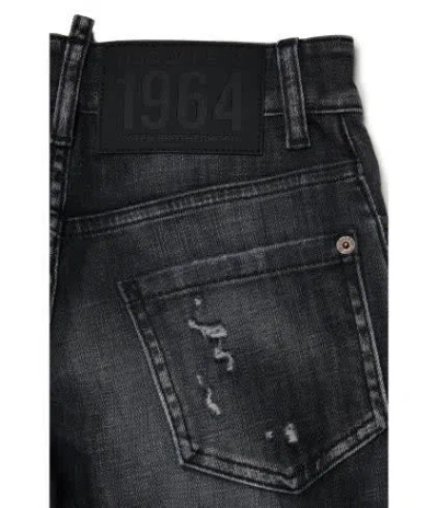 Shop Dsquared2 Jeans Con Effetto Vissuto Twist In Black
