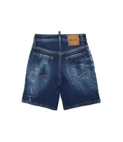 Shop Dsquared2 Shorts Denim Con Effetto Vissuto In Blue