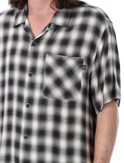 Shop Huf Check Shirt In Black