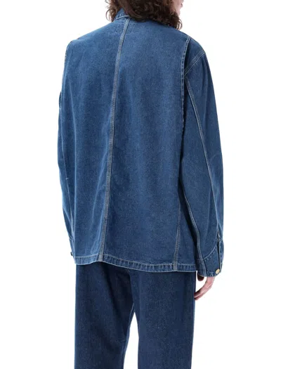 Shop Carhartt Og Chore Coat In Blue Stone Wash