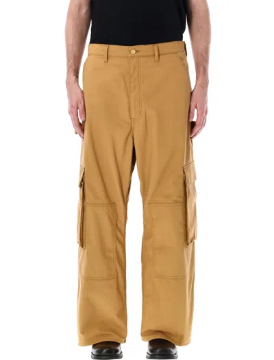 Shop Junya Watanabe Cargo Trousers In Brown
