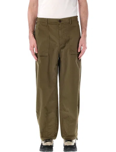 Shop Ten C Cargo Trousers In Dark Olive