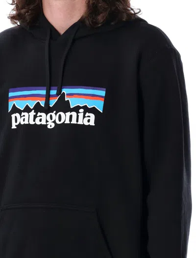 Shop Patagonia P-6 Logo Uprisal Hoodie In Black