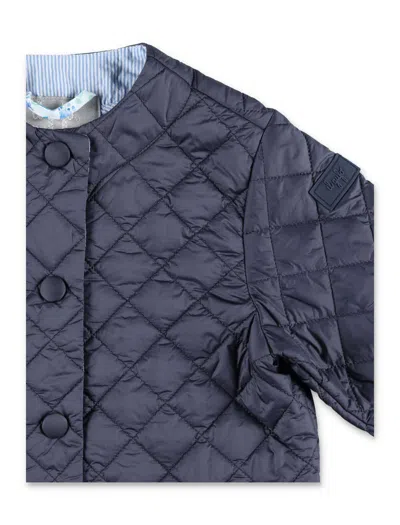 Shop Il Gufo Quilted Jacket In Blu