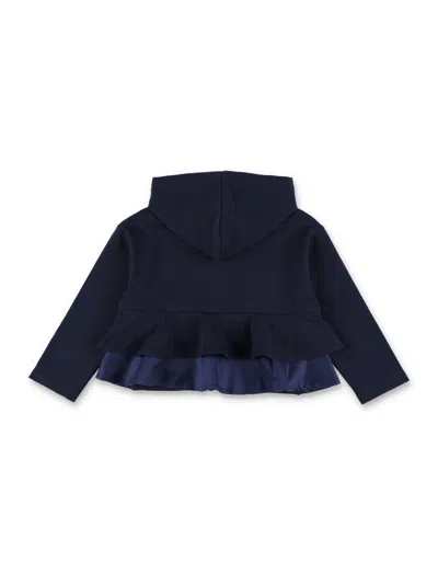 Shop Il Gufo Stretch Fleece Jacket In Blue
