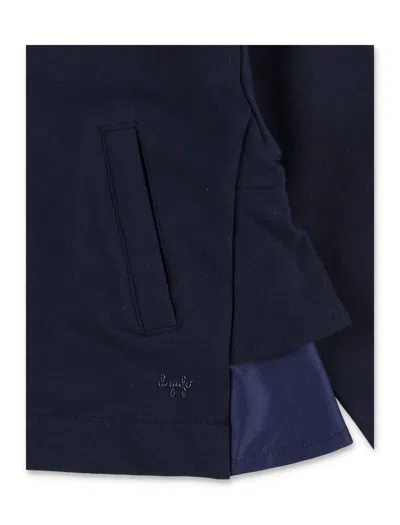 Shop Il Gufo Stretch Fleece Jacket In Blue