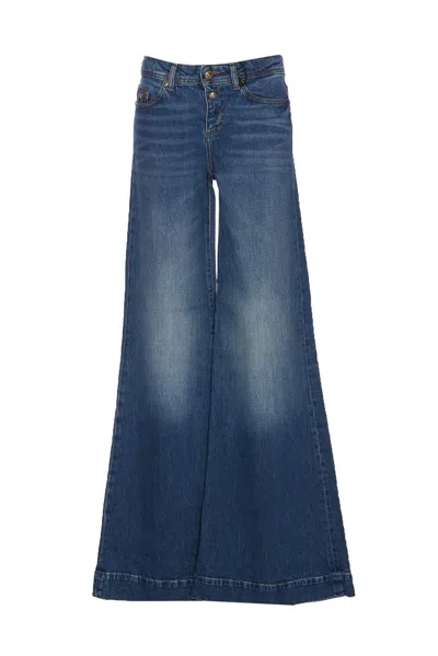 Shop Versace Jeans Couture Denim Jeans In Blue