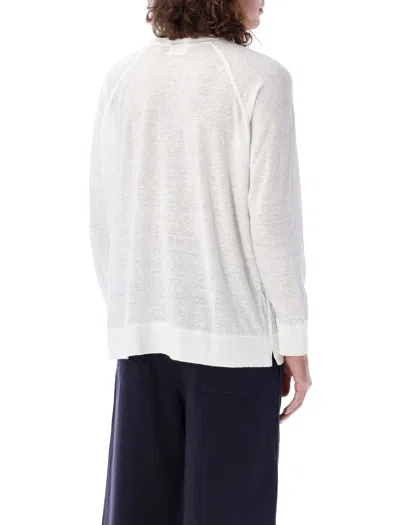 Shop Isabel Marant Kieffer Long Sleeve Logo T-shirt In White