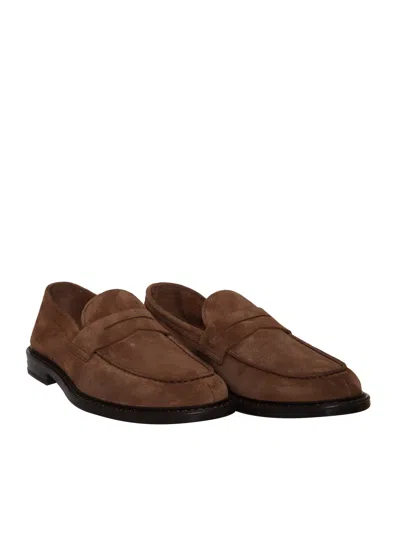 Shop Doucal's Brown Loafers