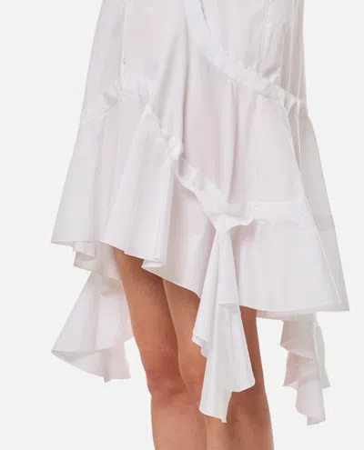 Shop Comme Des Garçons Cotton Shirt Dress In White