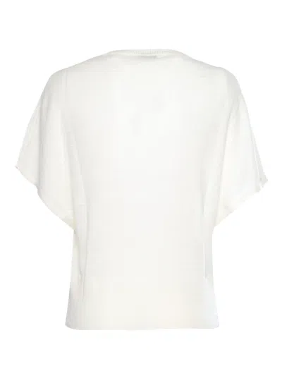 Shop Ballantyne White Linen Sweater