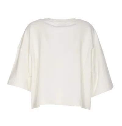Shop Essentiel Antwerp Fullerton Short Sleeves Sweatshirt In White